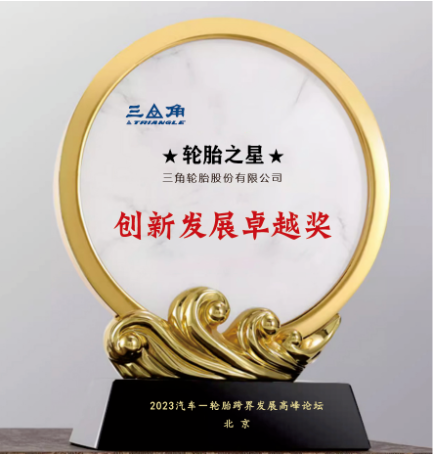 三角輪胎榮獲“創(chuàng)新發(fā)展卓越獎”，引領(lǐng)行業(yè)科技創(chuàng)新