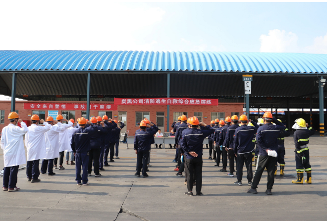 山東耐斯特炭黑有限公司舉行了一場以"人人講安全、個個會應(yīng)急"為主題的消防逃生自救綜合應(yīng)急演練活動。該活動旨在保持安全穩(wěn)定的生產(chǎn)經(jīng)營態(tài)勢，并鍛煉和培養(yǎng)一支能打勝仗的干部員工隊伍。