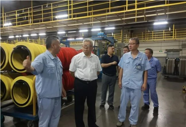 安徽省化工行業(yè)協(xié)會主任李朝東、會長楊青元一行蒞臨雙錢集團(安徽)回力輪胎有限公司實地調研。雙錢集團(安徽)總經(jīng)理唐勇等人的熱情接待了來訪人員。