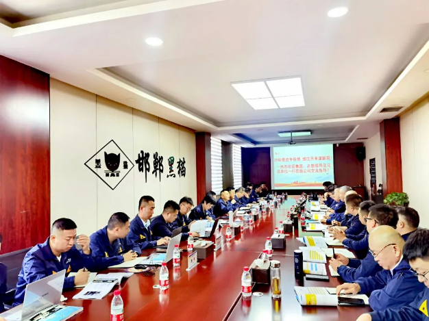 在邯鄲黑貓公司的調(diào)研會上，盛旺喜明確了現(xiàn)場管理的數(shù)字化改革進程，并要求標準化工作流程，以提高工作效率。他強調(diào)員工應(yīng)積極參與現(xiàn)場維護，提高員工的歸屬感和責任感。此外，他強調(diào)要堅決杜絕“八大浪費”，以使生產(chǎn)過程更加科學規(guī)范。