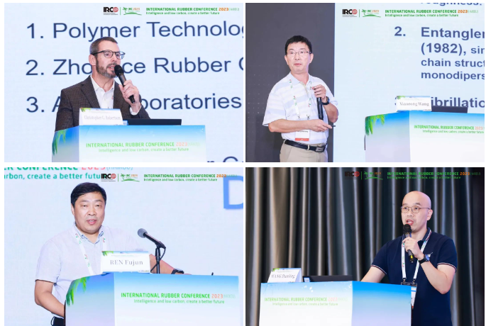 中策橡膠的四名技術(shù)專家，特聘專家Christopher G. Robertson博士、前沿技術(shù)研究中心主任Xiaorong Wang教授、子午胎研究所任福君所長、子午胎研究所副所長王丹靈博士受邀進行大會匯報，向全球展示了公司在前瞻性基礎(chǔ)理論研究、創(chuàng)新性材料開發(fā)與應(yīng)用、輪胎行業(yè)熱點課題探究等方面的卓越實力和科研水平。四位技術(shù)專家詳細(xì)介紹了公司在這些領(lǐng)域的最新研發(fā)成果和進展，贏得了在場觀眾的廣泛贊譽和高度評價。